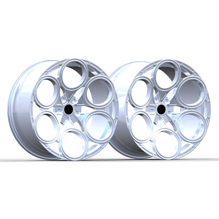 Glänzend silberne Schmiedefelgen für Lamborghini URUS